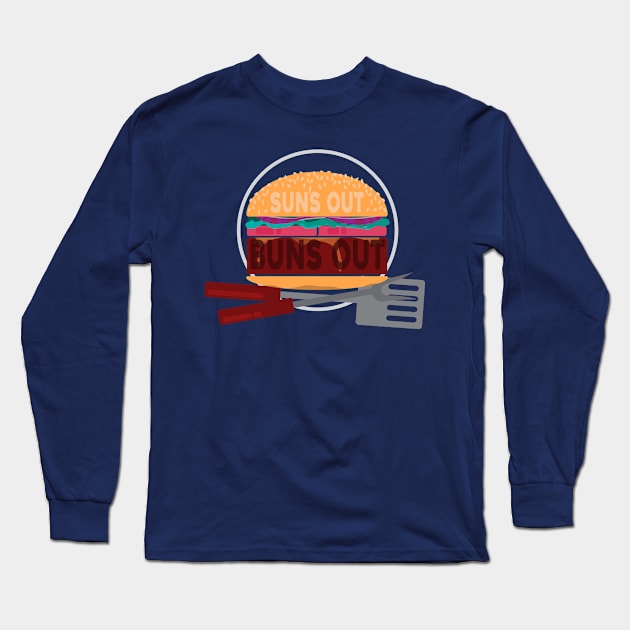 Sun's Out; Buns Out! Long Sleeve T-Shirt by moose_cooletti